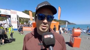 Javier Gómez Noya: "Estoy encantado que Bárbara Riveros me haya convencido de venir a Pucón"
