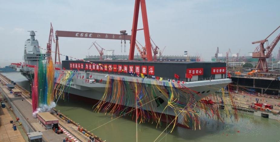 China despliega el tercer portaaviones Fujian de su armada