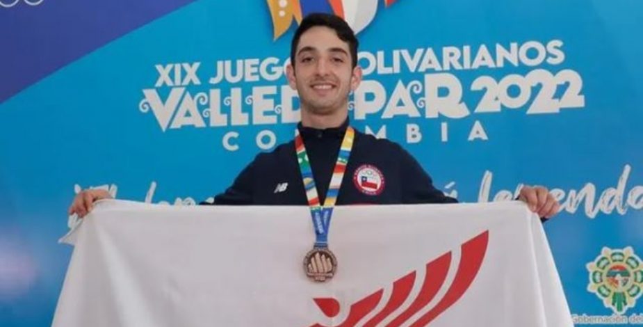Gustavo Alarcón logra la primera medalla para Chile en los Juegos Bolivarianos