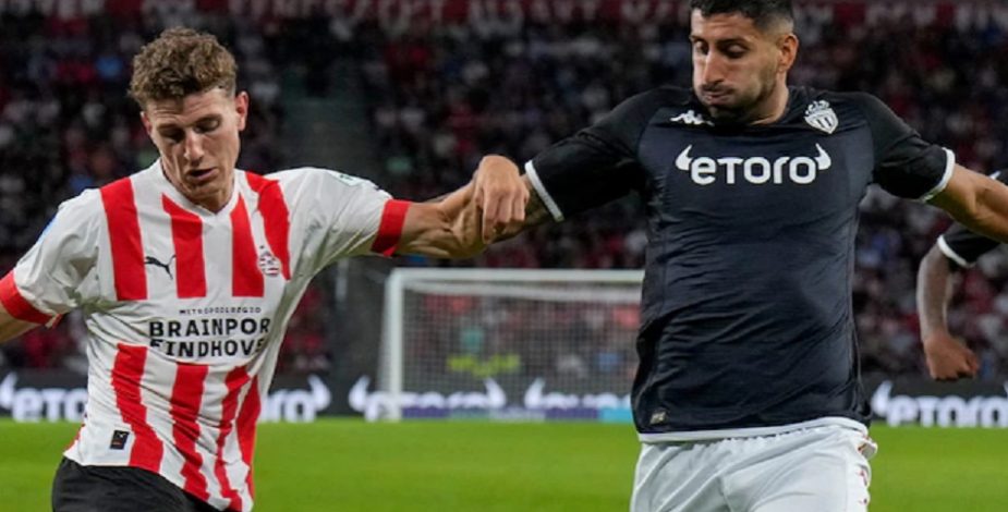 Guillermo Maripán volvió a anotar por el Mónaco, pero quedaron eliminados de Champions en la agonía ante el PSV