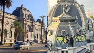 "Una situación lamentable": vandalizan el Museo Nacional de Bellas Artes