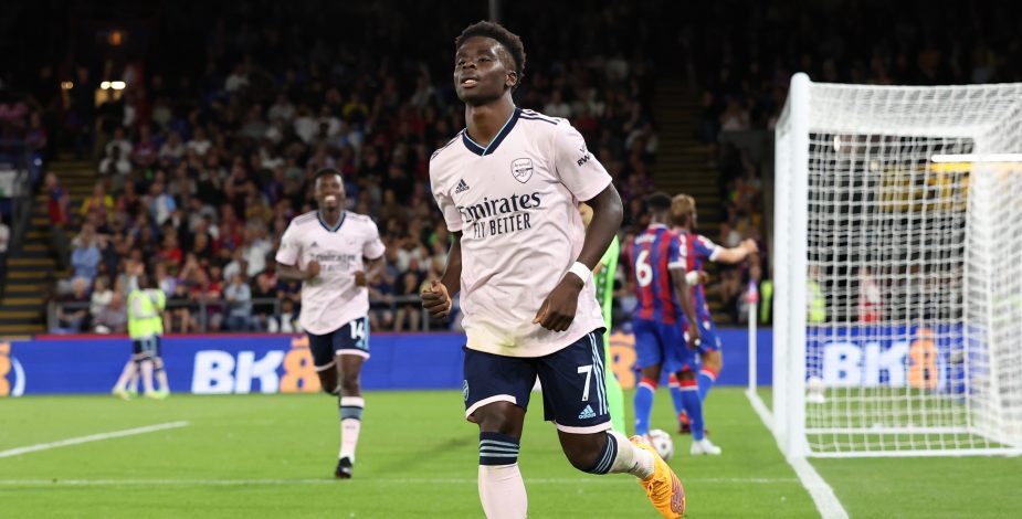 Arsenal derrota al Crystal Palace en el partido inaugural de la edición 2022/23 de la Premier League