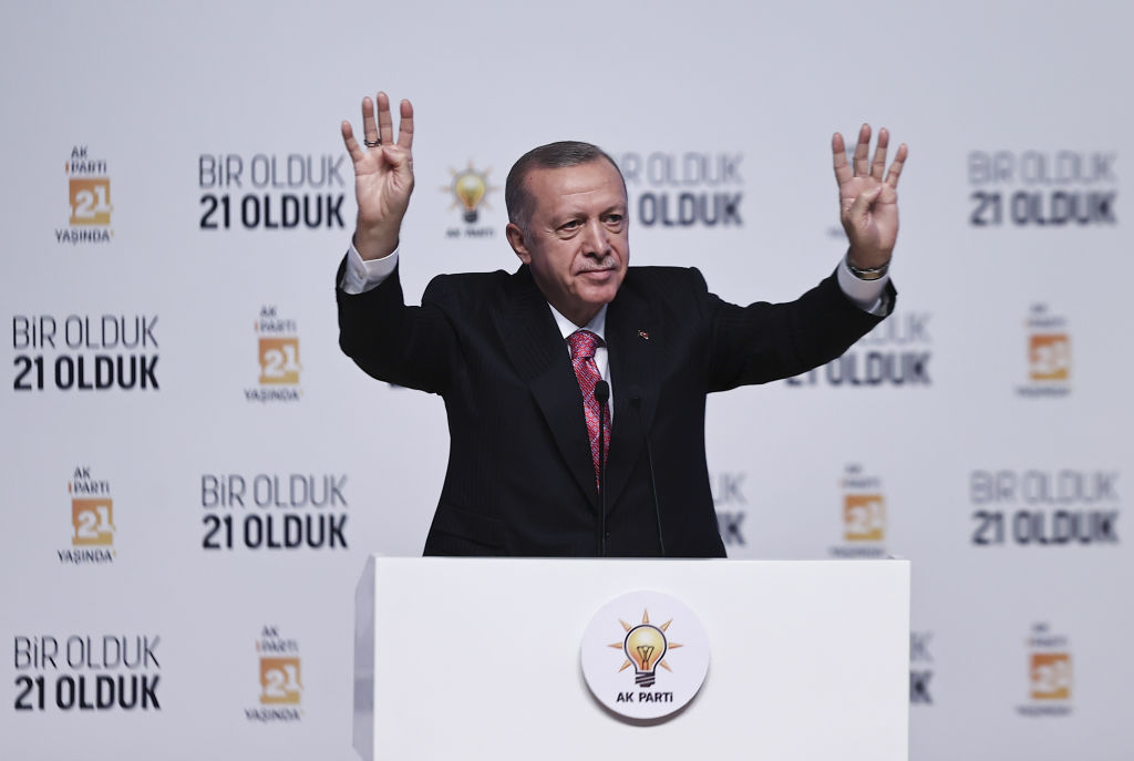 El presidente de Turquía, Recep Tayyip Erdogan, en un evento en Ankara