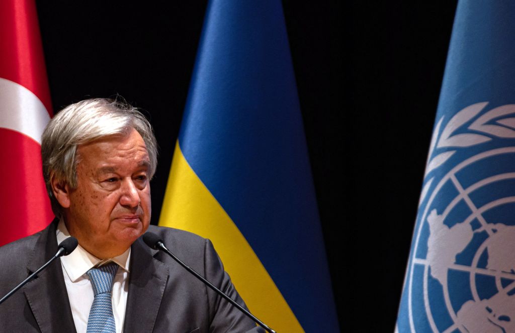 El secretario general de las Naciones Unidas, Antonio Guterres, ante los medios