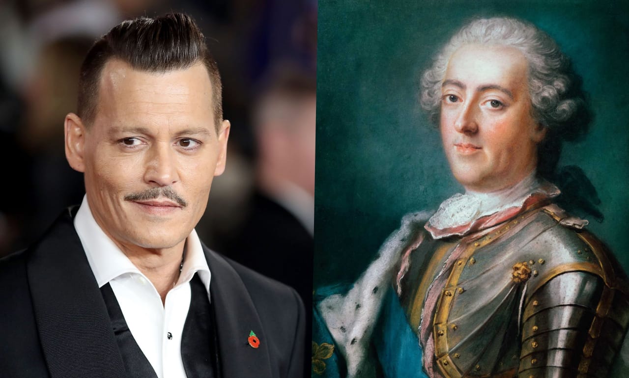 Johnny Depp película como Luis XV