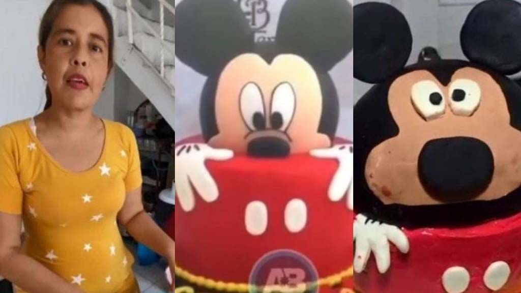 Murió la pastelera de la fallida y viral torta de Mickey Mouse