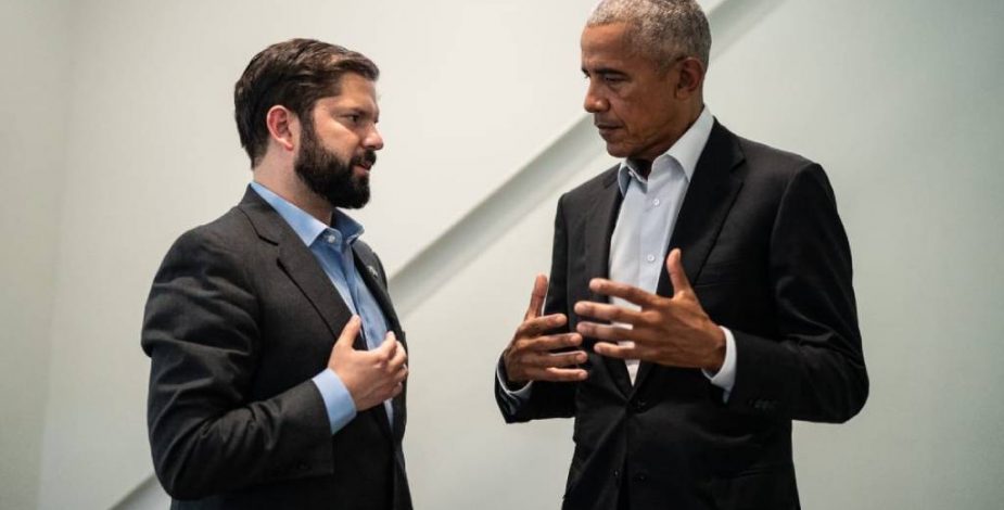 Presidente Boric se reúne con el expresidente de EE. UU. Barack Obama