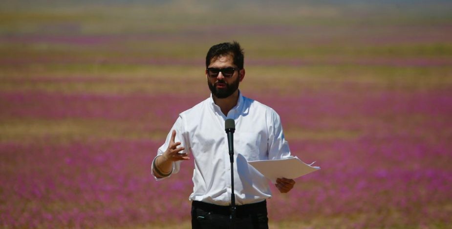 Presidente Boric anuncia creación del Parque Nacional Desierto Florido desde Atacama