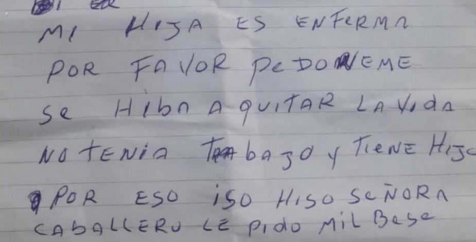“Me da mucha vergüenza”: La conmovedora carta de un padre que pide perdón por robo de su hija en Arica
