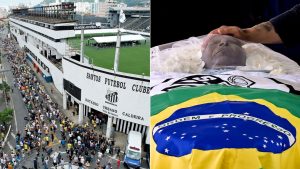 Miles de hinchas, filas interminables y visitas ilustres: los detalles del multitudinario velorio de Pelé en Santos