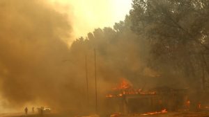 Incendios forestales: las impactantes imágenes de la evacuación de Purén en medio de las llamas