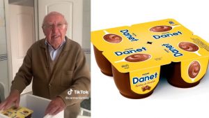 "Fans número 1 de tu abuelo": hombre se emociona al recibir un cargamento de su postre favorito que come todos los días