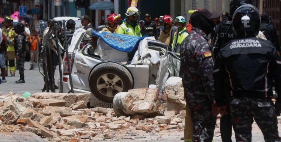 Ecuador: autoridades informan 14 fallecidos y más de 400 heridos tras terremoto
