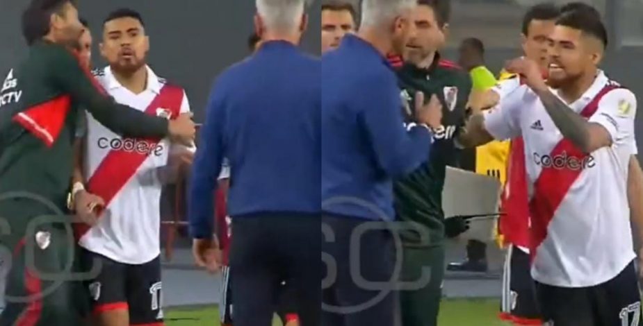 Tenso cruce: Paulo Díaz encara a DT rival y lo llama “soberbio” tras amargo empate de River ante Sporting Cristal