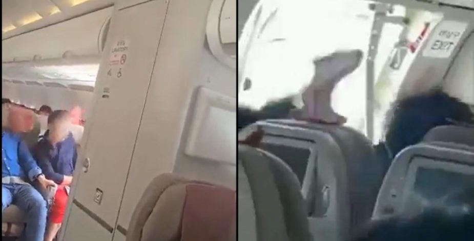 Pánico en las alturas: pasajero abrió puerta de emergencia de un avión en pleno vuelo y generó el caos