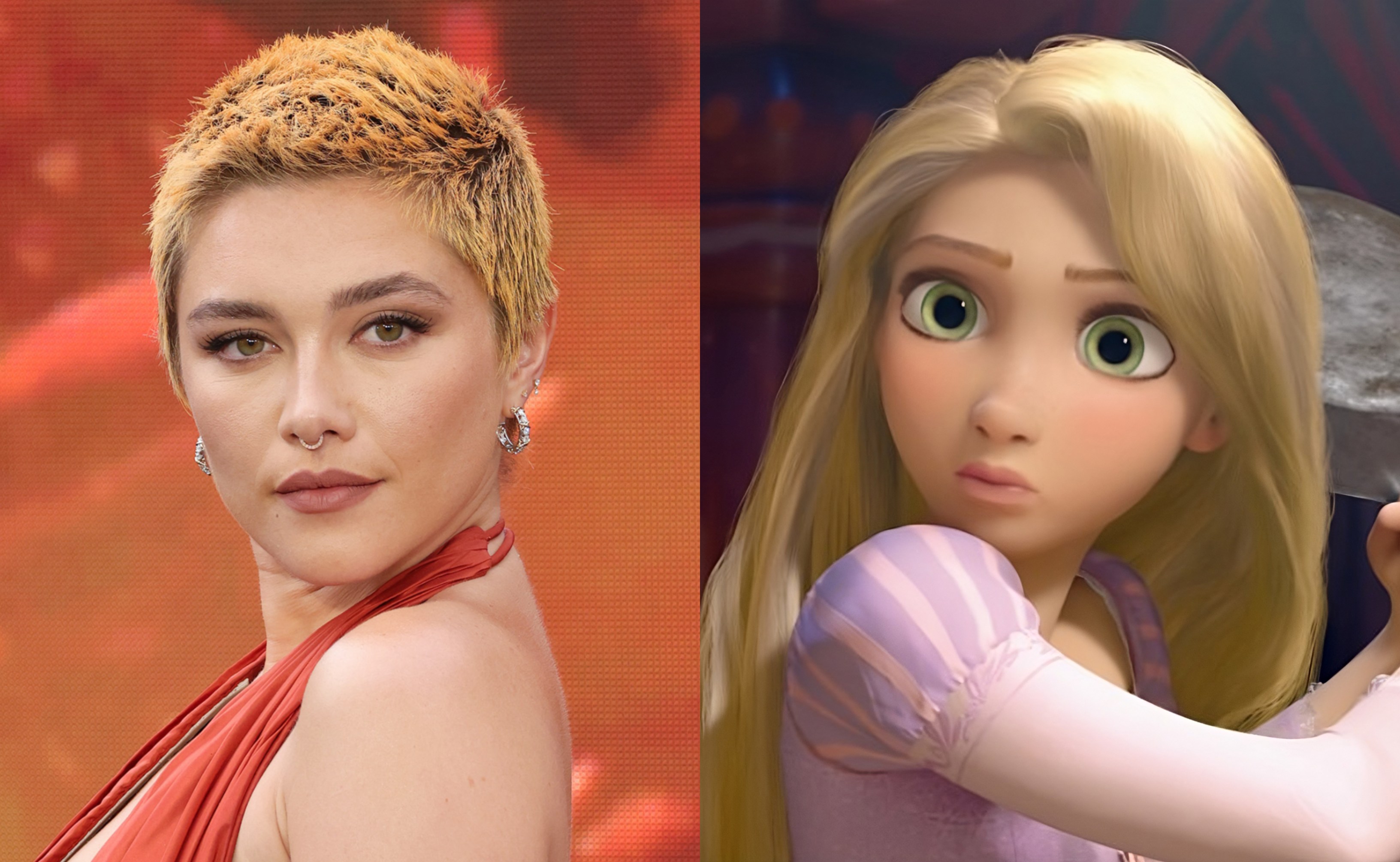 Remake live-action de Enredados podría estar en desarrollo y los fans piden  a Florence Pugh como Rapunzel