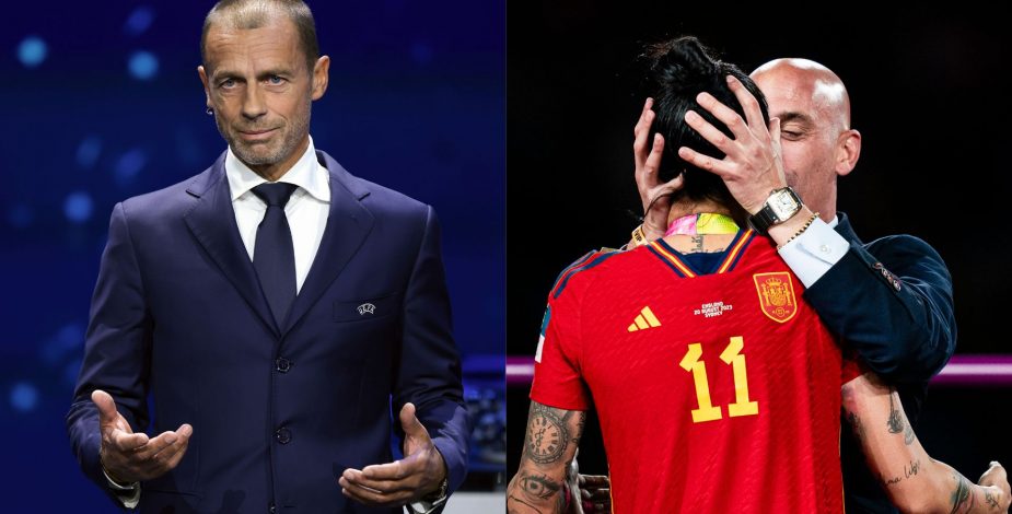 Presidente de la UEFA acusa a la prensa de haber “exagerado” el beso de Luis Rubiales a Jenni Hermoso