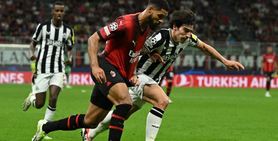 AC Milan y Newcastle repartieron puntos en el inicio de la fase de grupos de la Champions League