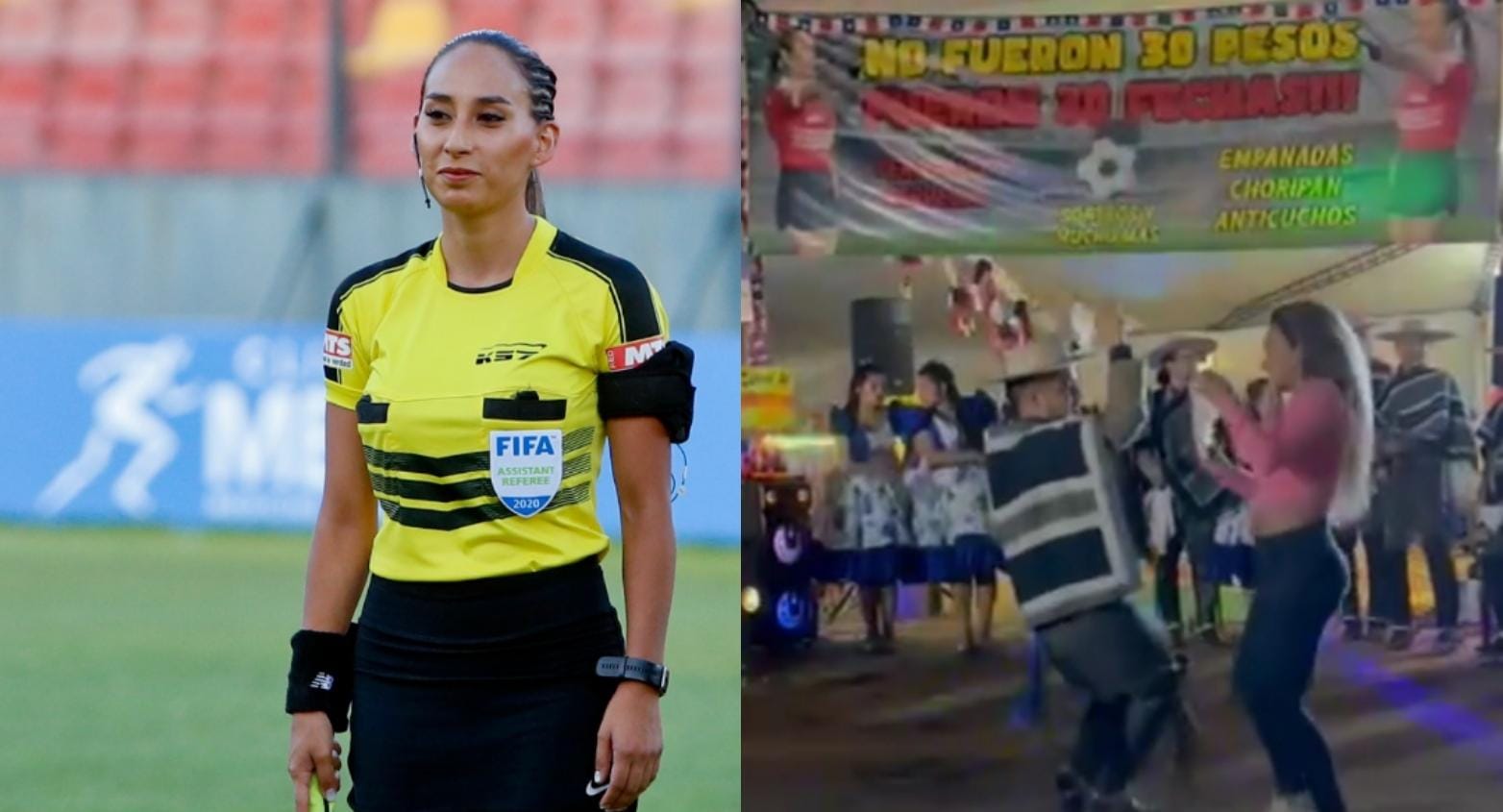 Las penas del fútbol se pasan bailando': Cindy Nahuelcoy se luce con una cueca en su llamativa fonda en Puente Alto