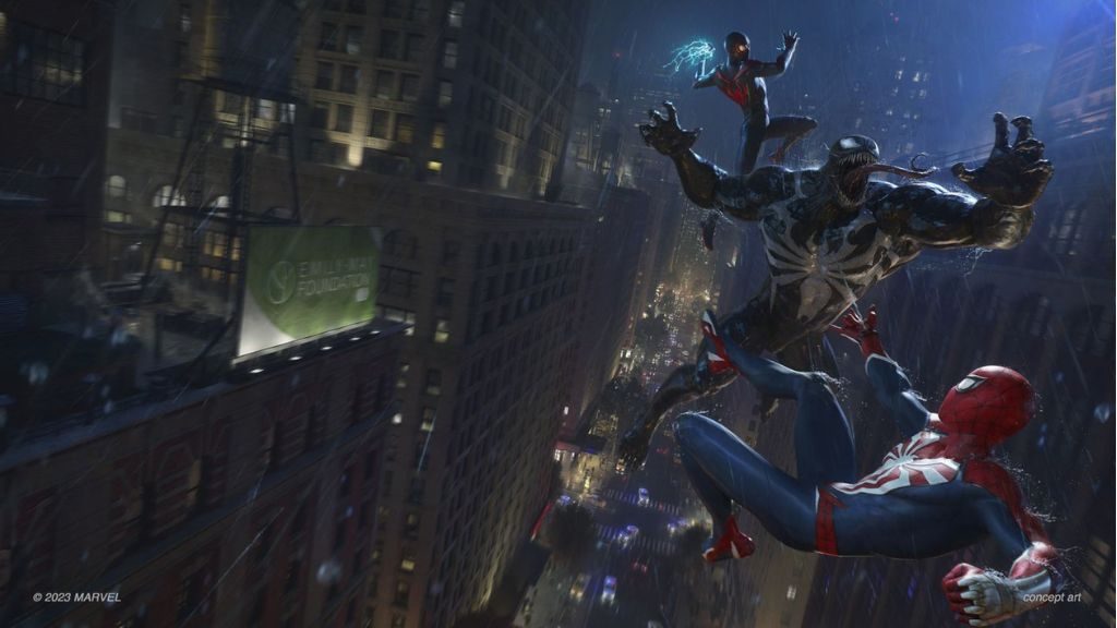 Peter y Miles enfrentan a Venom en un nuevo adelanto cinematográfico de "Marvel's Spider-Man 2"